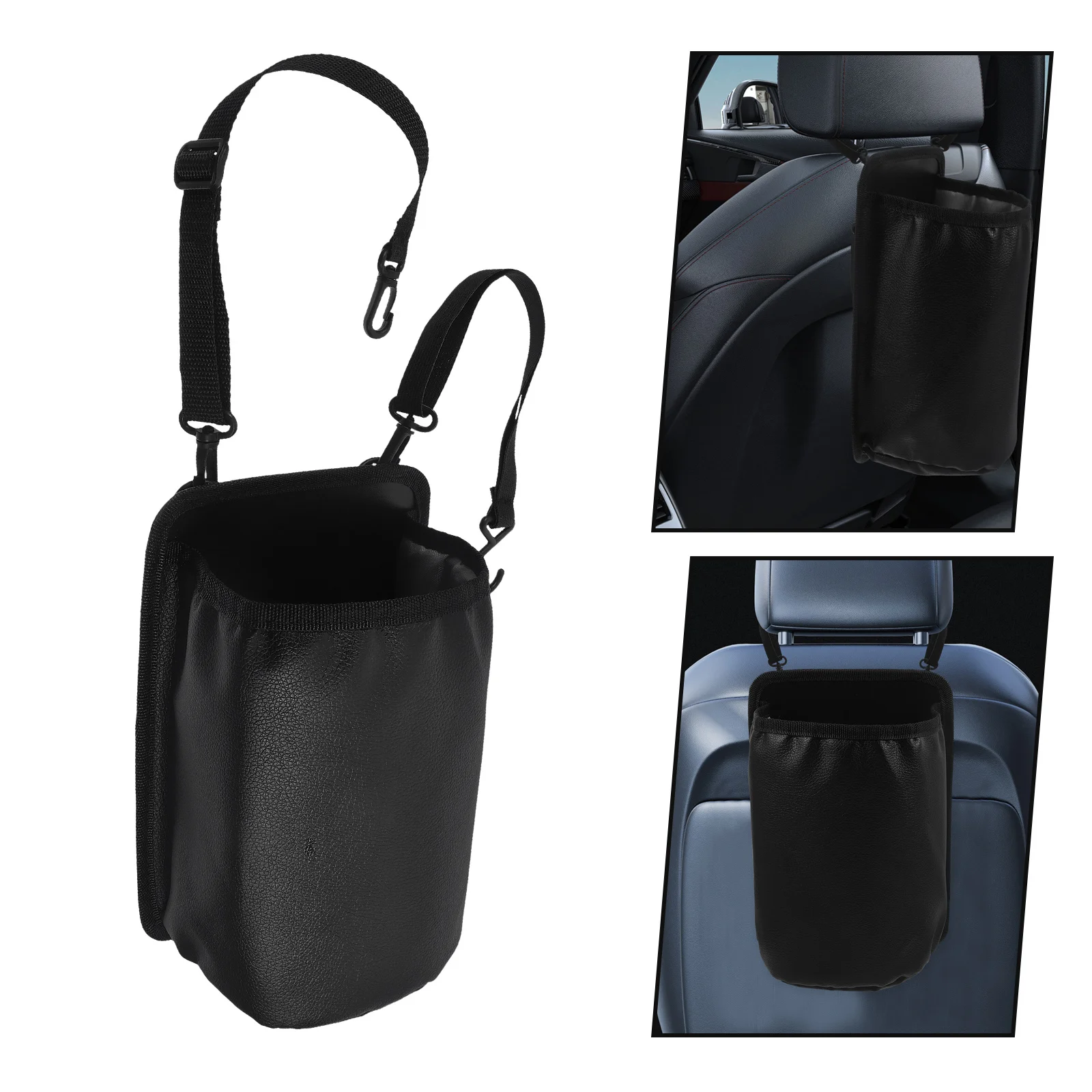 

Foldable Car Trash Can with Hanging Feature Spacious Interior for Clean Organized Vehicle Interior Car Organizer Bin