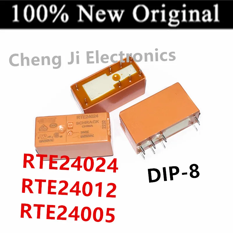 5PCS/Lot   RTE24005 、RTE24012 、RTE24024 、RTE24048   DIP-8  New Original Universal Power Relay   5V  12V  24V  48V