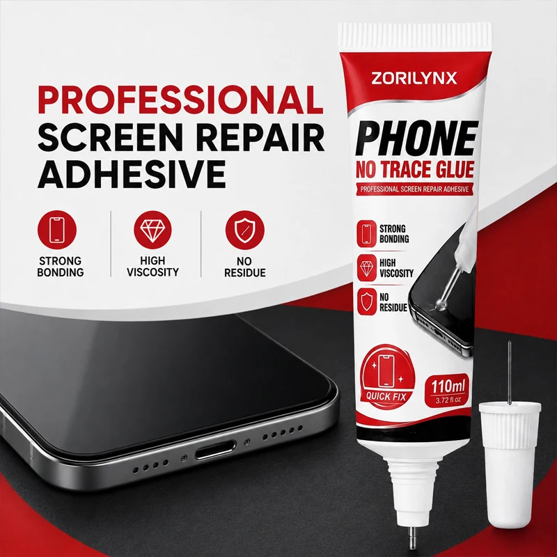 Professional Phone No Trace Glue Screen Repair Adhesive Liquid for Detached Phone Display Fixing Strong Bonding Formula 110ml