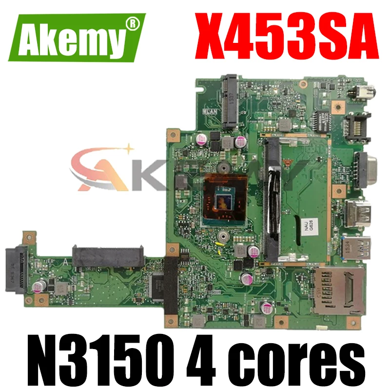 

Материнская плата для ноутбука ASUS F453SA X453SA F453S X453S, процессор N3050 N3060 N3150 N3160 N3700 N3710, 100% тестирование