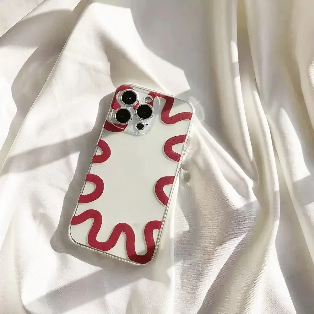 

INS Korea Star Simple Phone Case For Samsung Galaxy S25 S24 S22 S23 Ultra Plus Soft Transparent Cover S22+ S23+ S24+ S25+ Shell