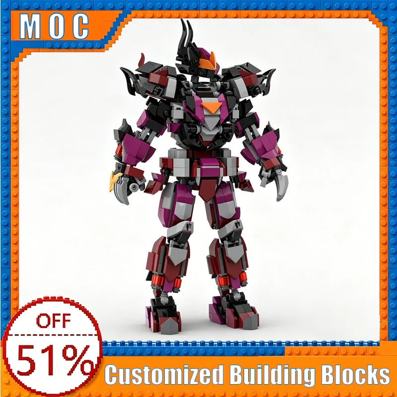 875-pieces-serie-d'armures-she-phantom-shen-shou-blocs-de-construction-modele-a-assembler-jouet-educatif-collection-creative-cadeaux-d'anniversaire