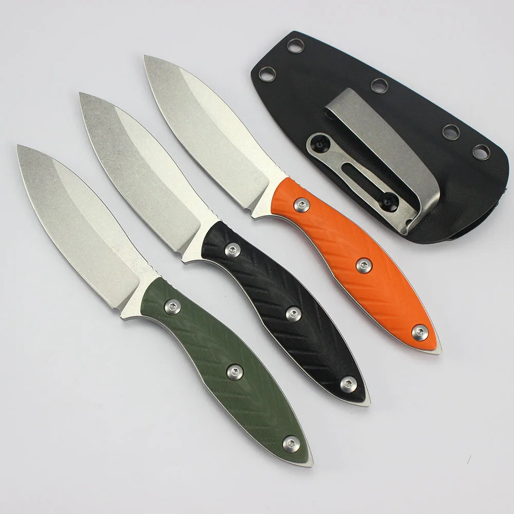 

Нож с фиксированным клинком 14C28N, рукоять G10, портативный прямой нож для охоты, выживания, туризма, кемпинга, ручной инструмент