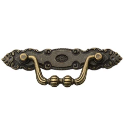 Antique Cabinet Drawer Handle Bronze Door Handle Chest Dresser Vintage Pull Knob Fashionable Furniture Hardware Green Bronzed