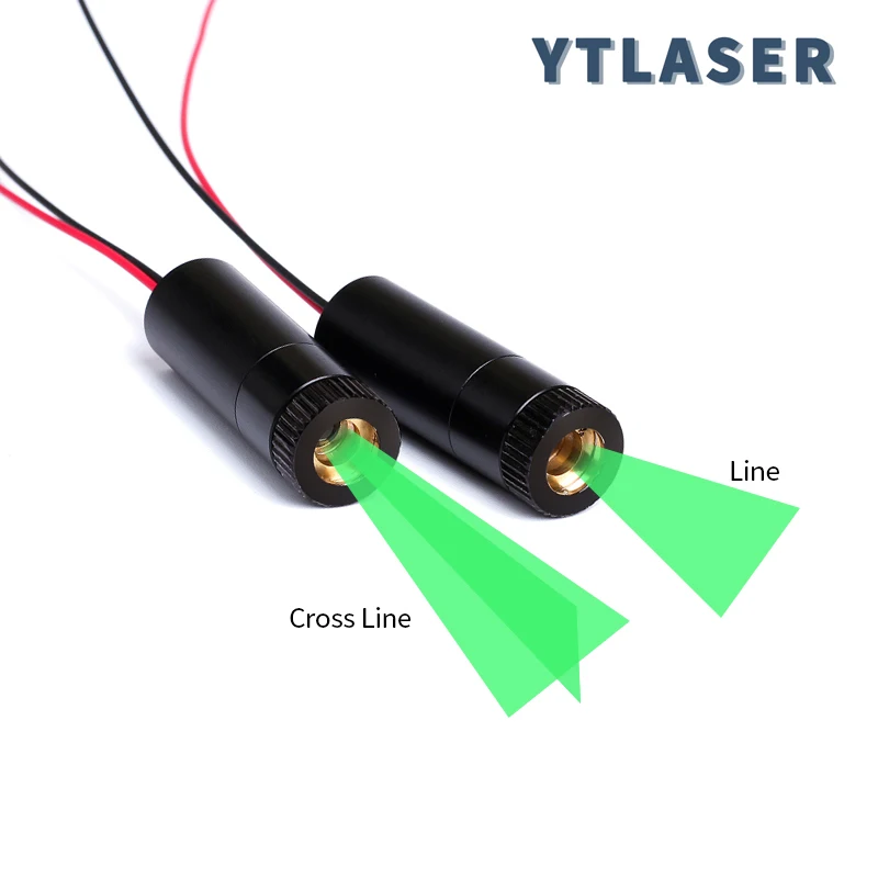 Ayarlanabilir Odak D12X45mm 520nm Yeşil Çizgi/Çapraz Çizgi Lazer Bulucu 5mw 10mw 20mw 30mw 50mw 80mw 135mw Odaklanabilir Lazer Modülü