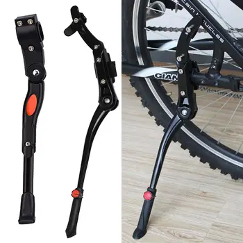Béquille de vélo de route/VTT en aluminium, compatible avec les vélos 24/26/27,5/29/700C, réglable, support latéral et arrière pour VTT. 10 best sales Béquille - №8