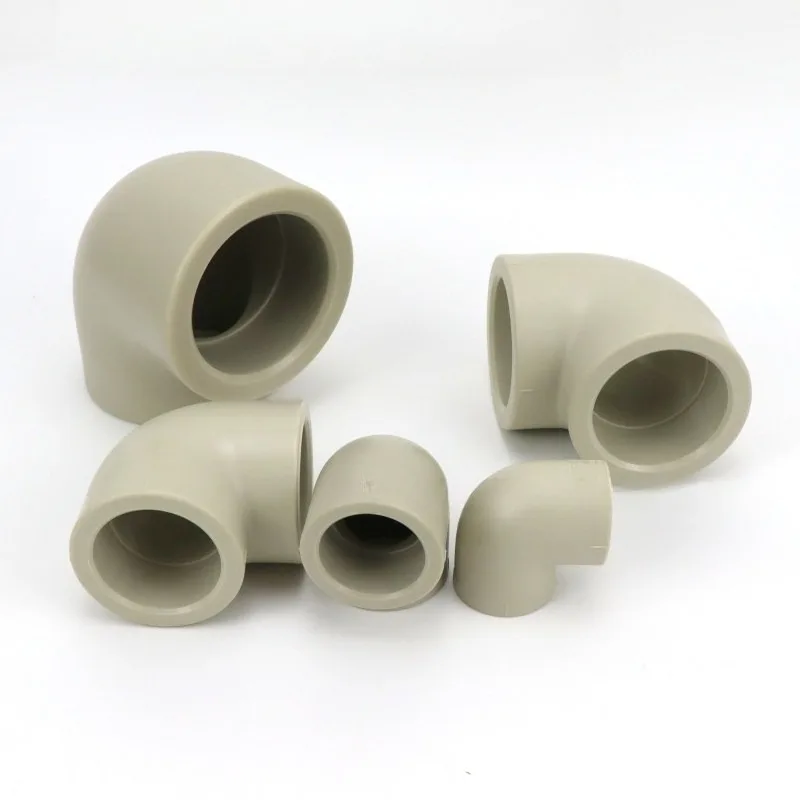 PPH Hot Melt Water Pipe Fittings 90 Degree Elbow Plastic Socket Welding Pipe Fittings PP Elbow Chemical Connector