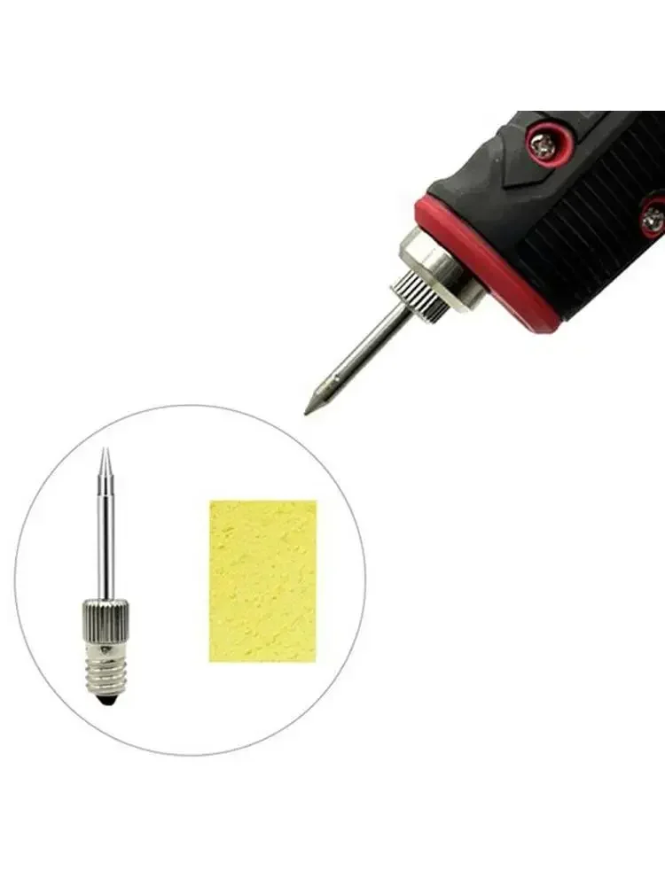 Ensemble de pointes de fer à souder pour parc de jardin, résubdivision pratique, tout neuf, outils de soudage, acier argenté, environ 50mm/1.97 amaran