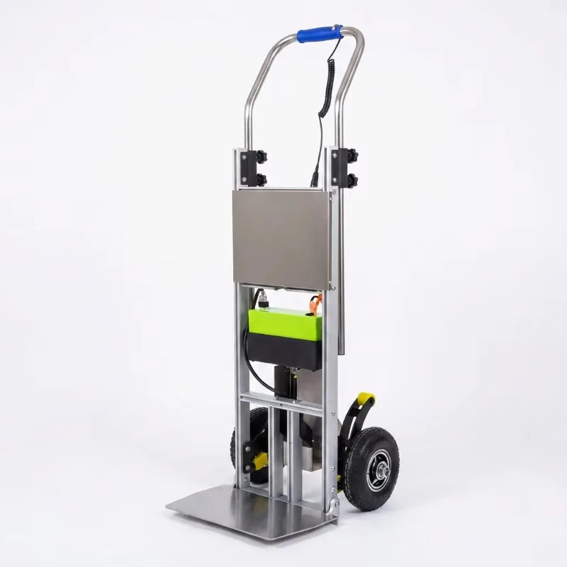 Customized 200kg Lightweight Aluminum Electric Stair Climber Foldable Hand Truck Battery Powered Stair Climbing Dolly
