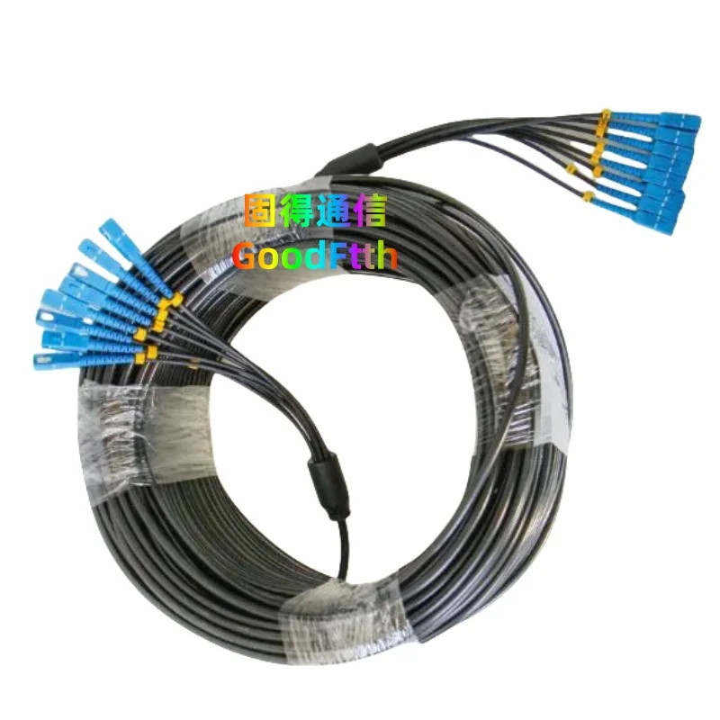 

8-жильный бронированный тактический оптоволоконный патч-корд SC-SC UPC SM 8-ядерный патч-корд 1–500 м Кабель из ТПУ GoodFtth