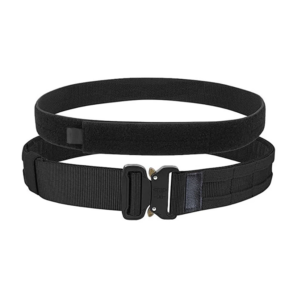 

Tactical Belt Quick Release MOLLE 2 in 1 Belt Airsoft Mens Belts With Inner Belt Camo Paintball