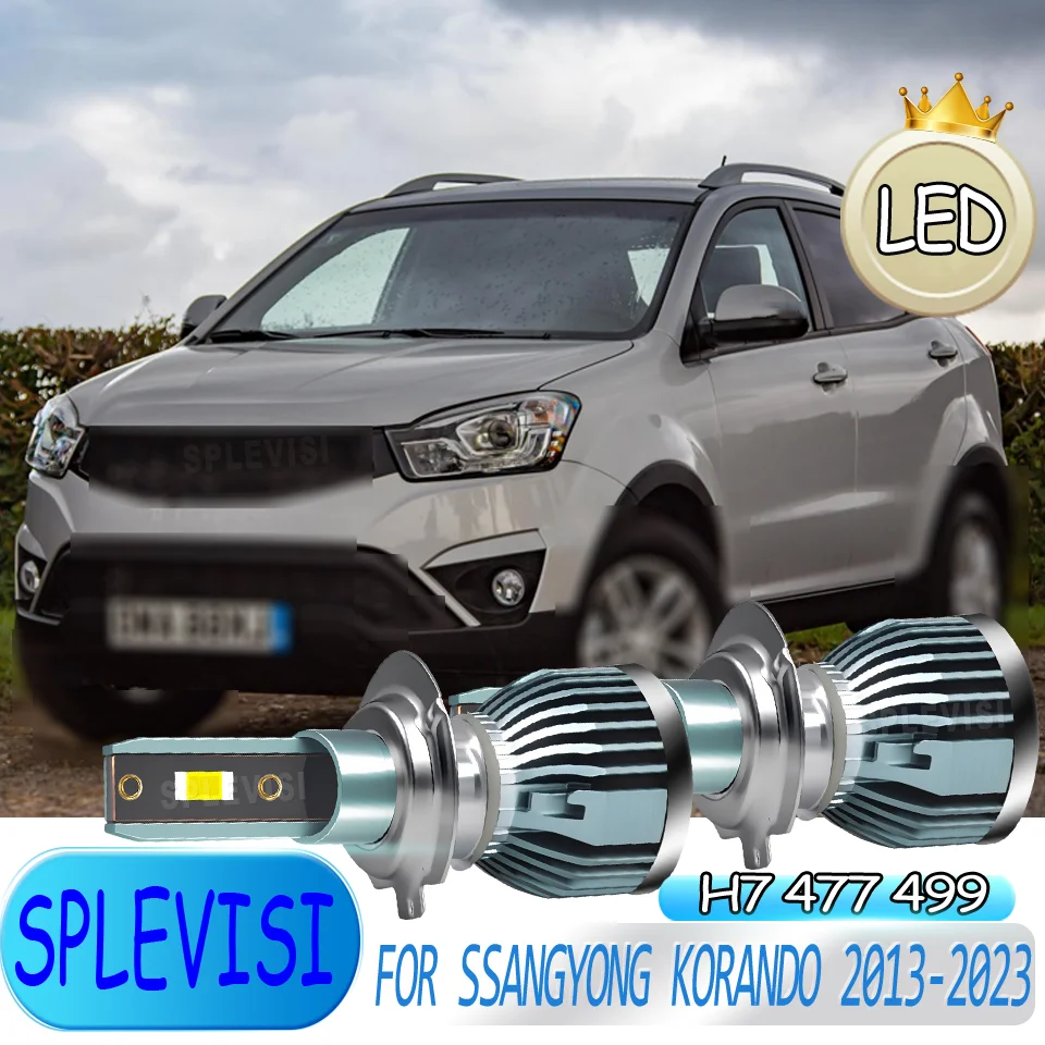 

Светодиодные H7 без темных пятен, мгновенные на фару ближнего света для SSANGYONG KORANDO 2013 2014 2015 2016 2017 2018 2019 2020-2023