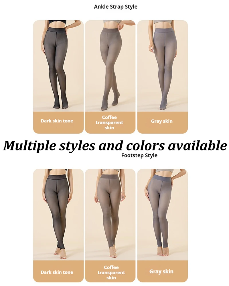 80 جرام-300 جرام الشتاء المرأة جوارب طويلة ناعمة مثير جوارب الحرارية شفافة مرونة عالية الدافئة يغطي الرجل الجوارب الإناث