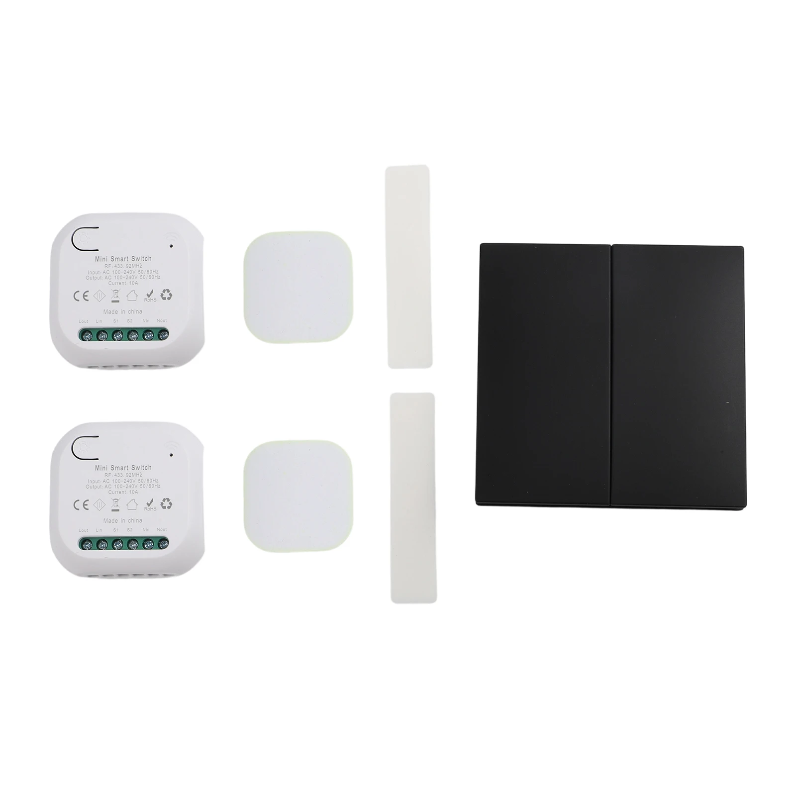 Self-Generating Wireless Switch for Controlling Multiple Light Sources Including Chandeliers Vanity Lights and Floor Lamps