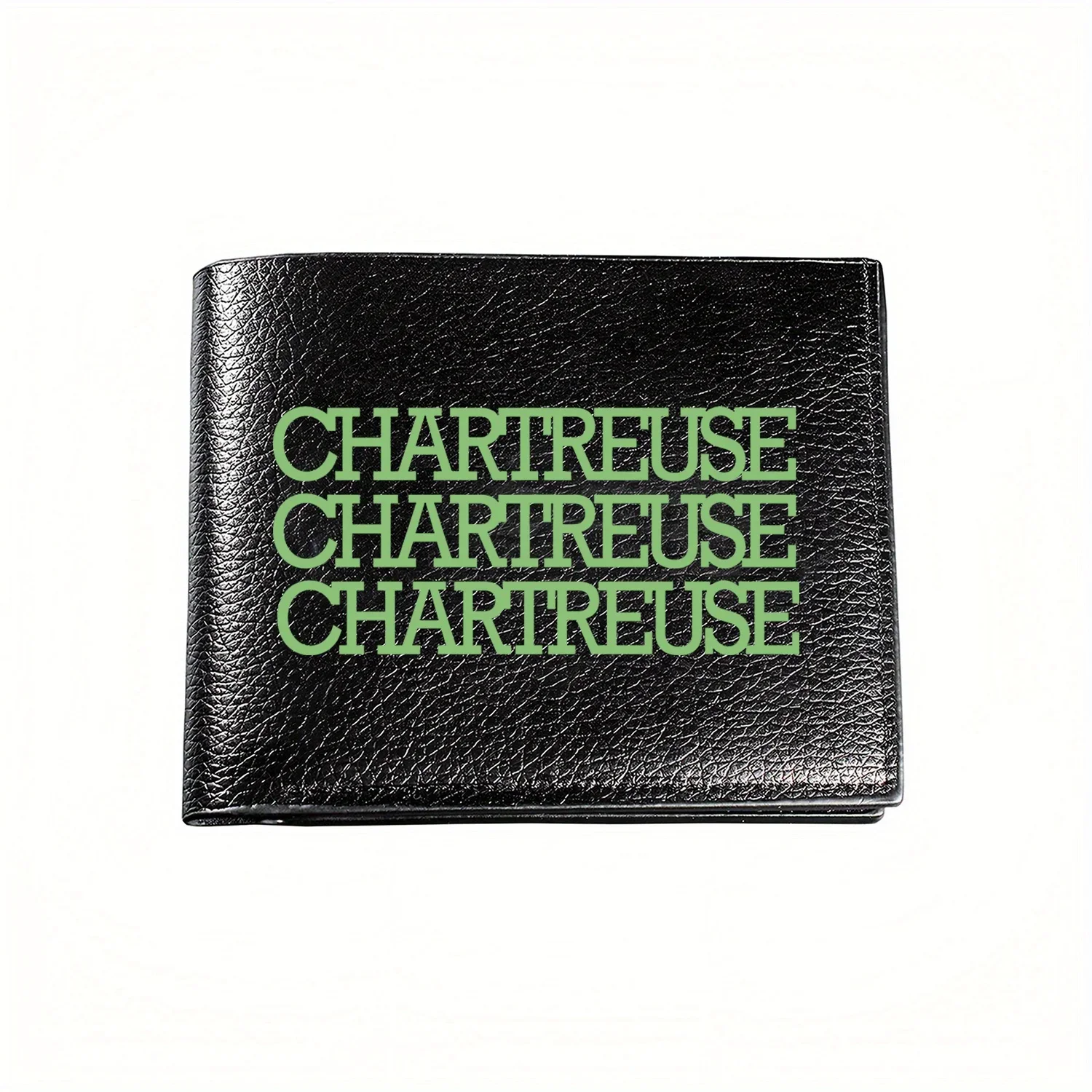 

Chartreuse Typography Print Stylish Wallet for Men,Business,Casual,Elegant,Simple,Practical,Quality,Creative Christmas Gift,Prem