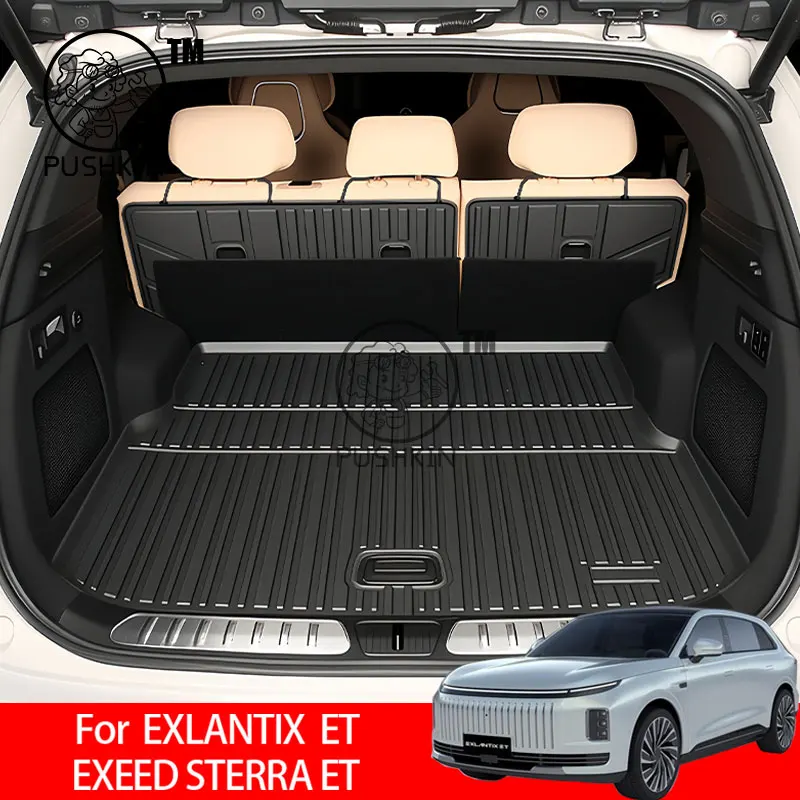 For EXLANTIX ET EXEED STERRA ET  2025 2026 Car Trunk Mats TPE Rear Boot Cargo Waterproof Trunk Carpet Storage Pad Protector