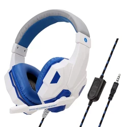 New Gaming Headset With LED Light Mic Stereo Earphones Deep Bass Headphones For PC Computer Gamer Laptop Auriculares