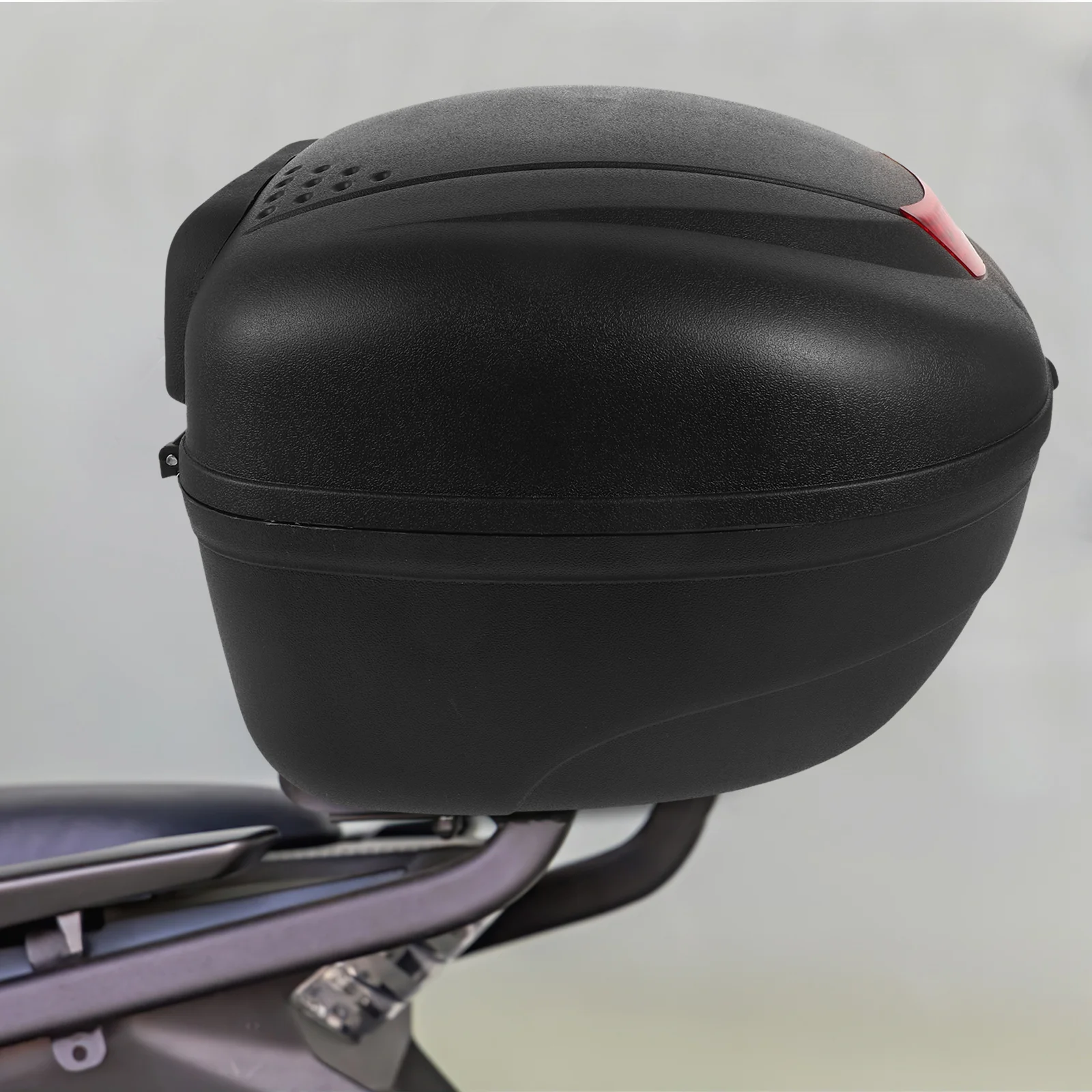 Baúl Trasero para Motocicleta de Plástico Impermeable, Reflectante, de Gran Capacidad, Fácil de Instalar, para Asiento Trasero, para Vehículos Eléctricos