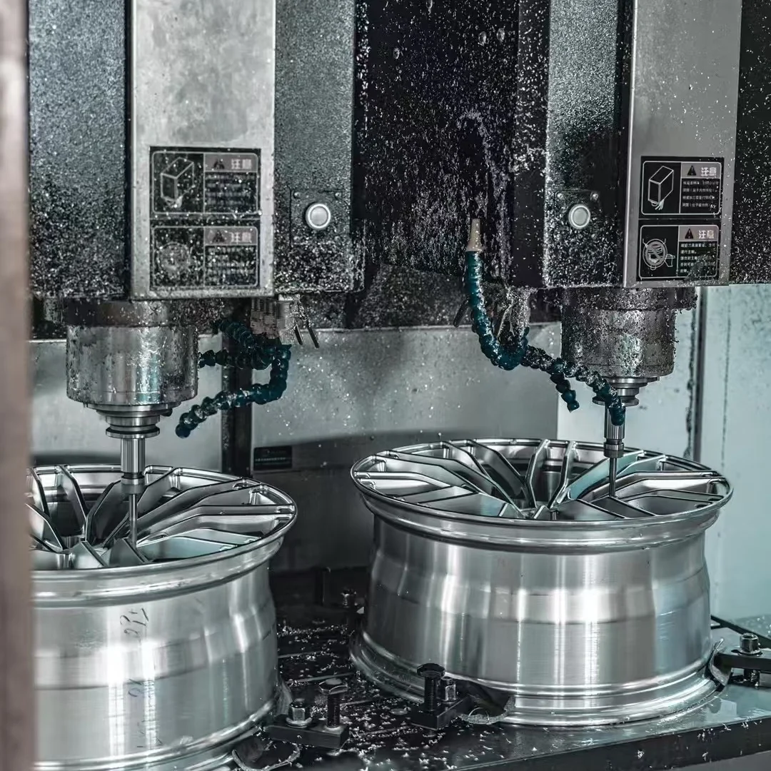 Para corvette c6 z06 novo monobloco dianteiro de duas peças rodas traseiras pcd5 * 20.65 cb70.3 beadlock design de cinco raios fresado & forjado