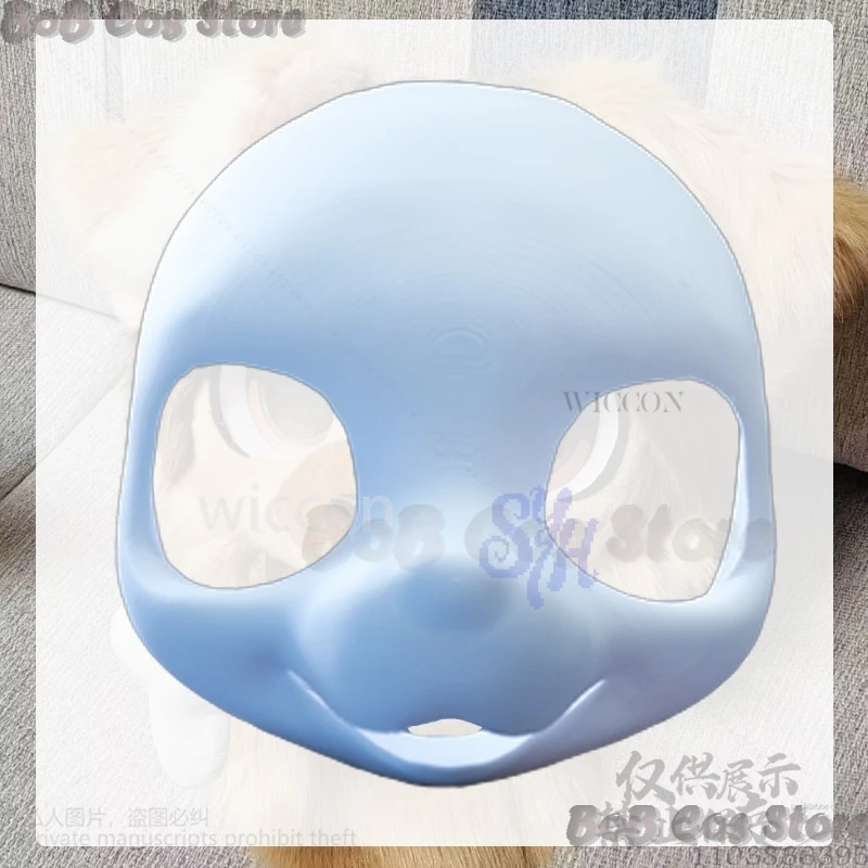 Furry Furrsuit Puppy Cosplay Anime Kemono Dog Fursuit Base Kawaii 3D Polylactic Acid Head Base Skull Headwear Kigurumi Halloween
