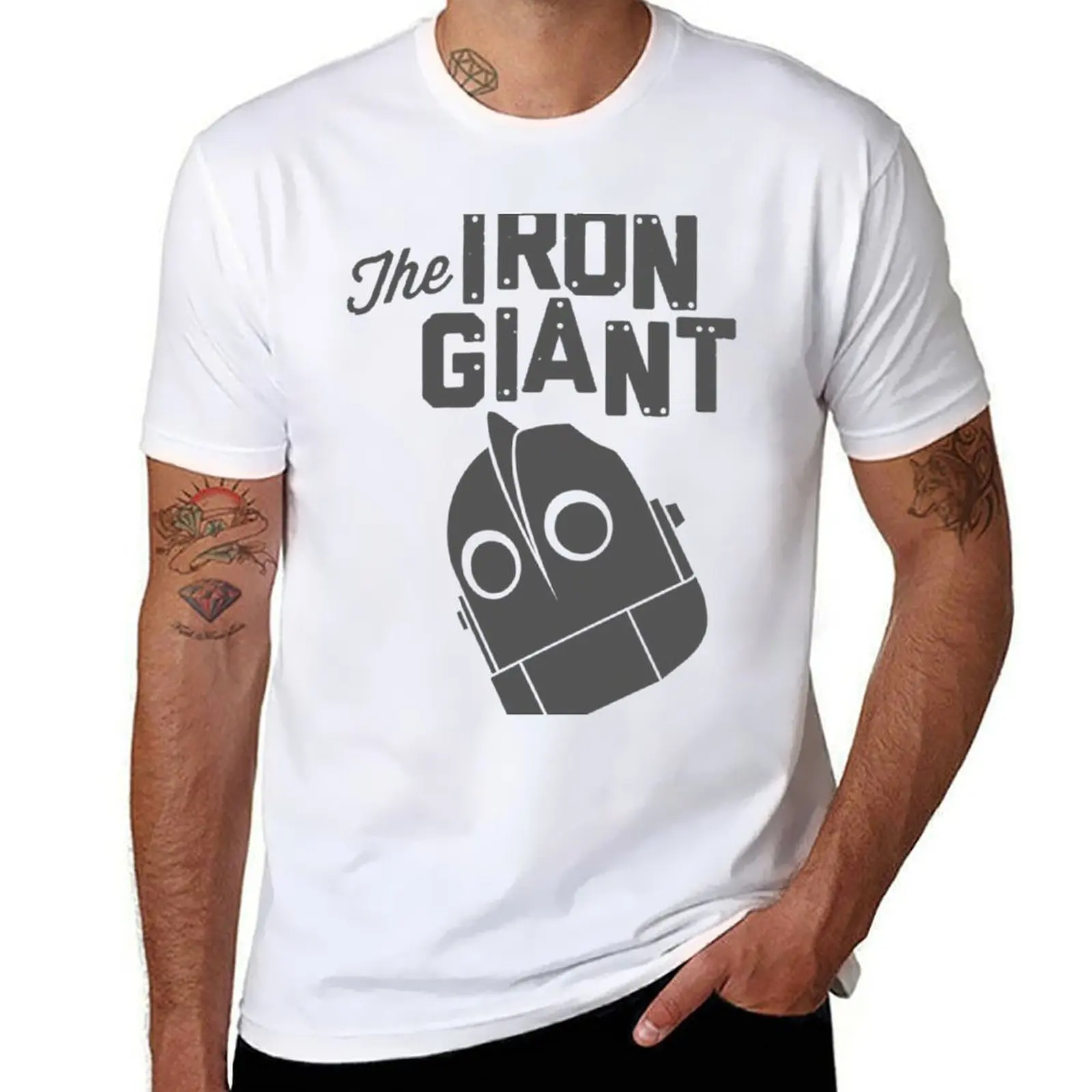 

Iron Giant logo T-Shirt man t shirt cotton high quality t shirt for man T-Shirt