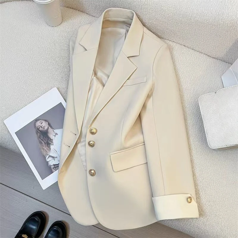 

New Women Suit Coat Elegant Sports Casual Blazer Korean Fashion Jacket Spring Autumn Office Ladies Clothing Basic Coat