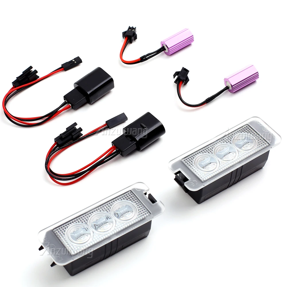 1 زوج LED رقم ترخيص السيارة لوحة ضوء المصباح الكهربي إضاءة السيارات لوحة ترخيص أجزاء صالح للجولف 6 MK6 2008-2012 نماذج