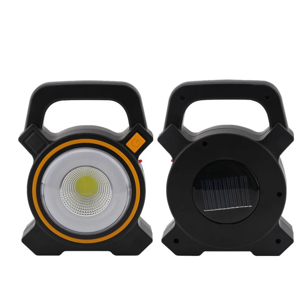 

Solar Powered Portable Rechargeable Cob LED Outdoor Garden Lighting Tent Lamp Camping Emergency Maintenance