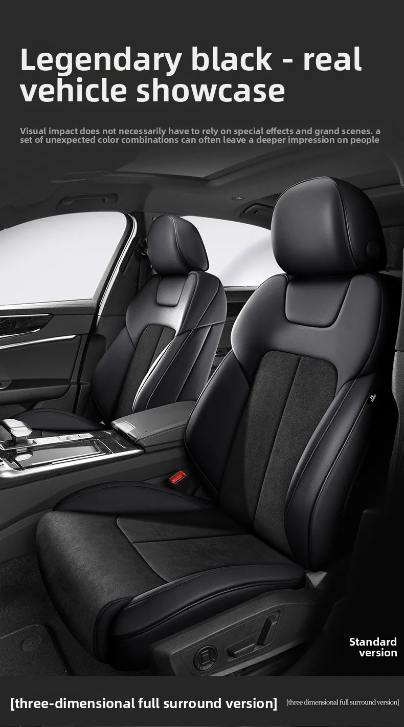 Custom Fit Full Luxury Car Seat Cover Car SUV Full Seat Set Perforated Genuine Leather for Various Models Contact Seller JJ208