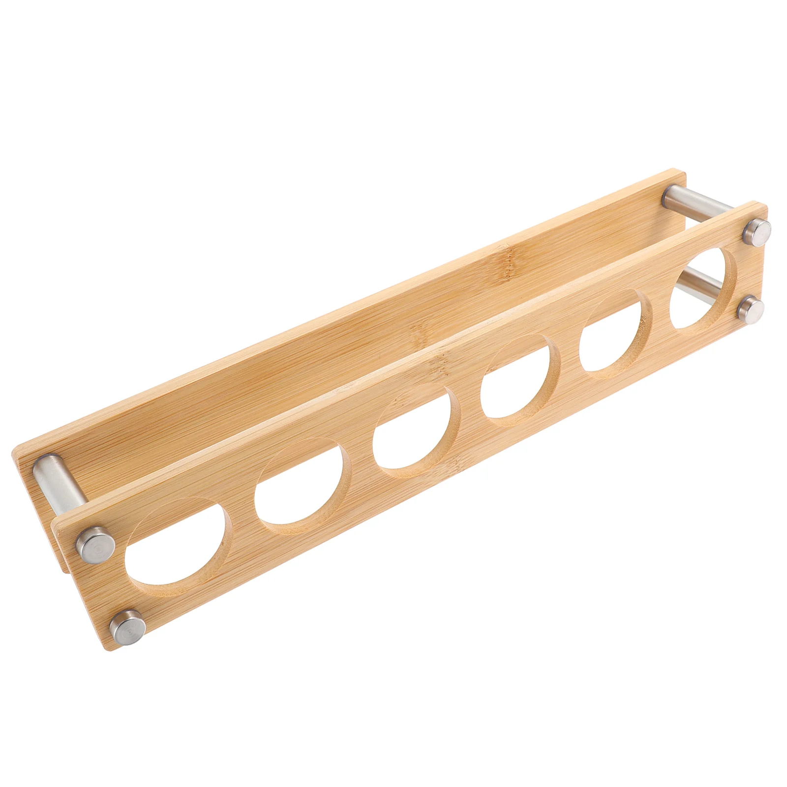 

White Glass Holder Shot Rack Dining Room Storage Display Vintage Bracket Light Brown Glasses Stand Organizer