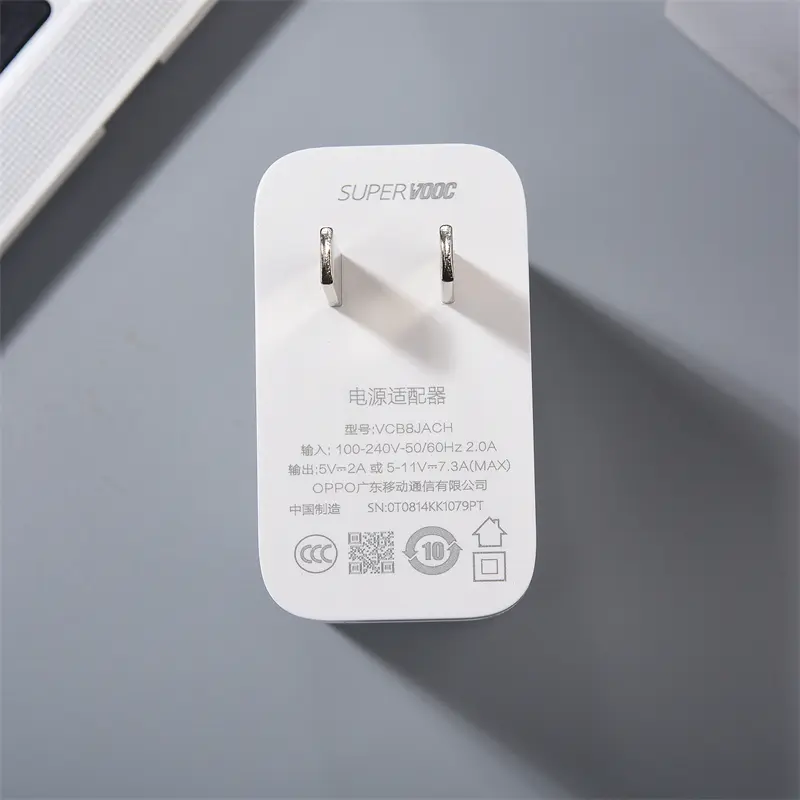 شاحن ريالمي سوبر فووك 80 واط محول شحن سريع EU/US كابل Type C لريال مي 15 14 13 P4 P3 P2 نارزو 80 برو نيو 7 6 Se أوبو - 5