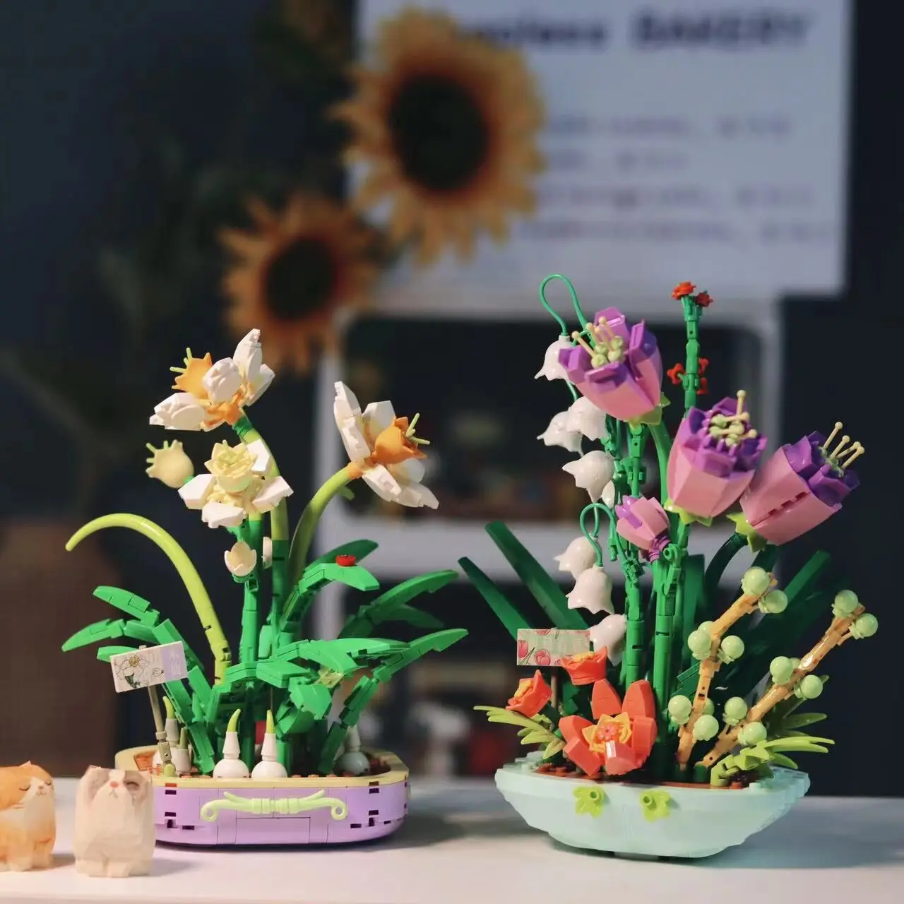 

Creative Flower Building Blocks Toys Potted Plant Model Blocks Mini Blocks Toys for Girls Birthday Gift Kids Toys Bricks