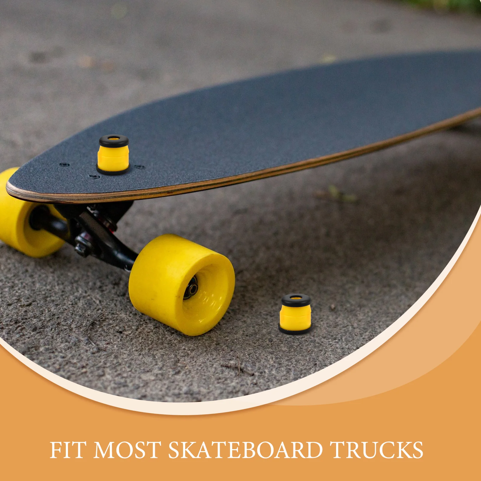 

PU Skateboard Bushings Shock Absorption Damping Gasket Truck Washers Pivot Cups Maintenance Replacement Parts for Longboards