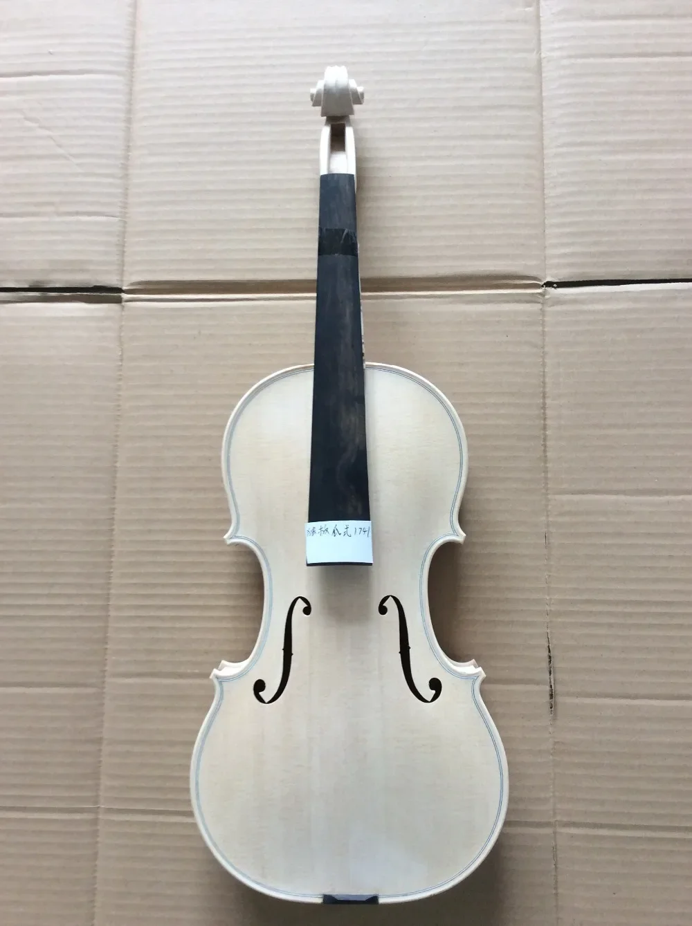 

Top grade violin 4/4 in white Guarneri model 1741 unvarnished hand made violin