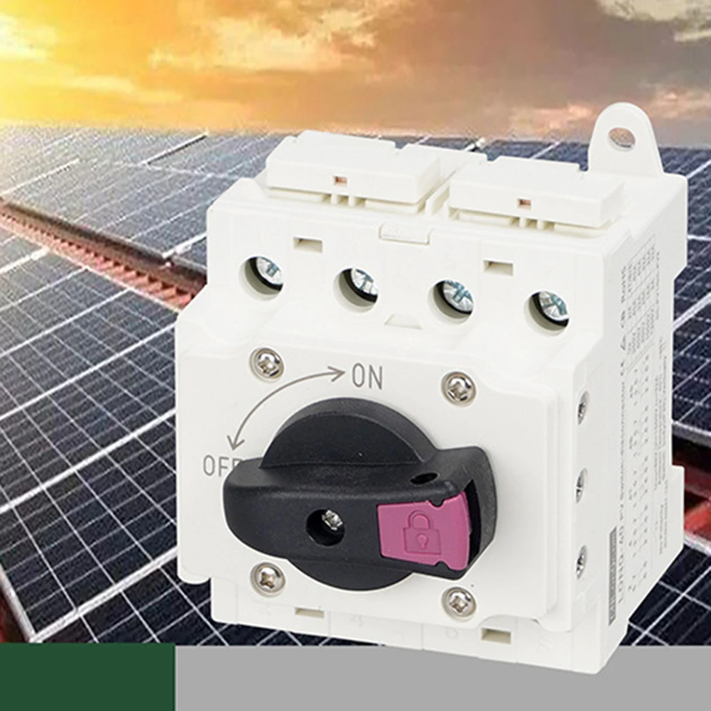 

PV фотогальванический DC 1200V 32A Солнечный Поворотный ручной изолятор поворотный переключатель размыкатель Din рейка 4P распределительный модуль переключатель