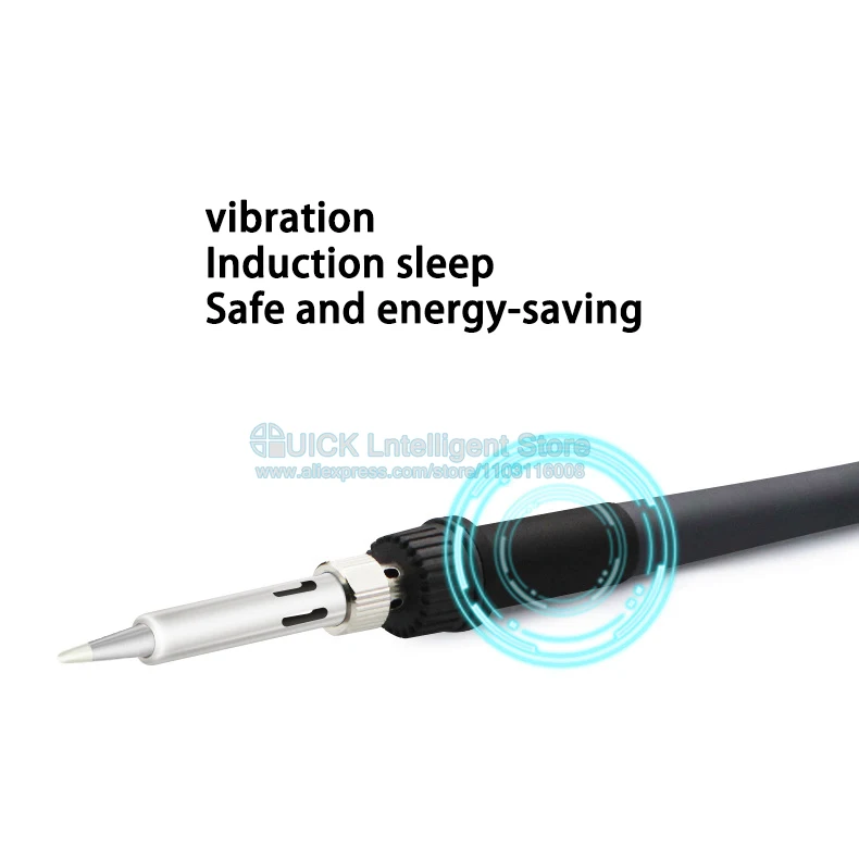 محطات لحام سريعة 205H + مكواة لحام كهربائية عالية التردد محطة لحام شاشة ديجيتال ذكية خالية من الرصاص #5