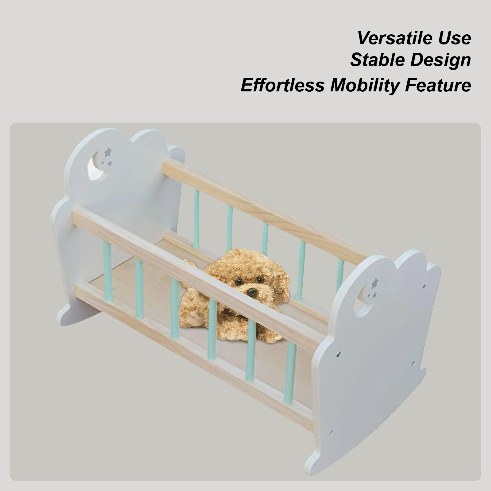 Berceau de poupée Miniature, meubles de couchage en bois, jouet réaliste, accessoires de meubles pour petites filles et garçons