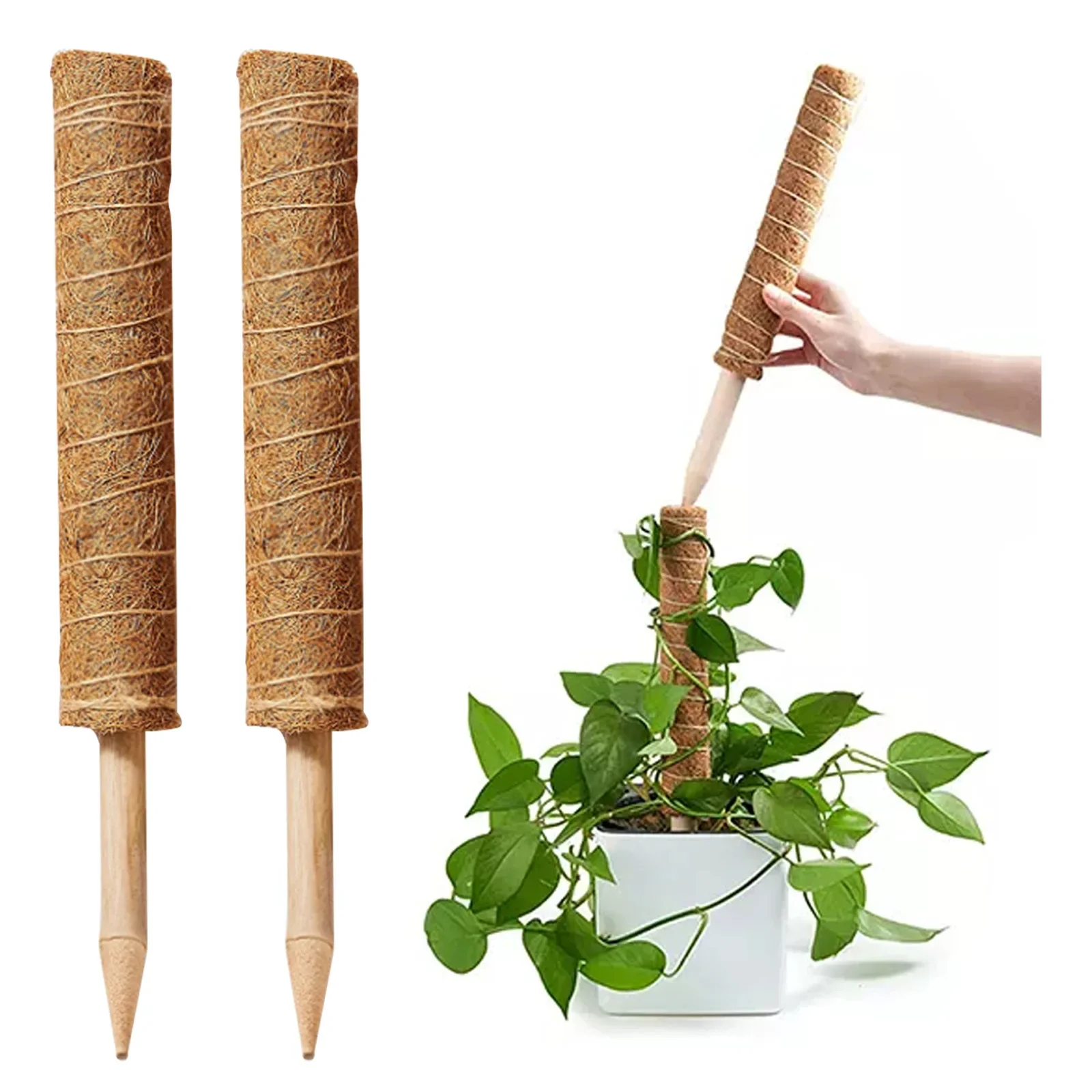 Plant Climbing Coir Totem Pole Safe Gardening Coconut Stick For Climbing Plants Vines And Creepers