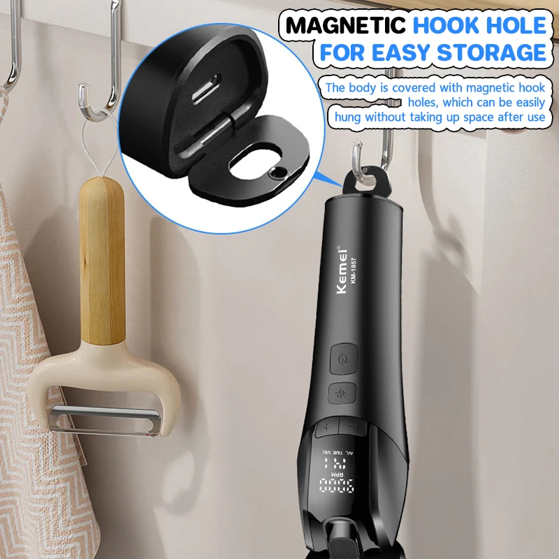 Cortaúñas para perros, afeitadora recargable de bajo ruido, resistente al agua, inoxidable, para abrigos pesados y gruesos