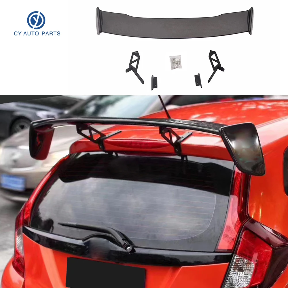 Hot Selling Carbon Fiber Rear Trunk Spoiler For Honda Fit GK5 2014-2020