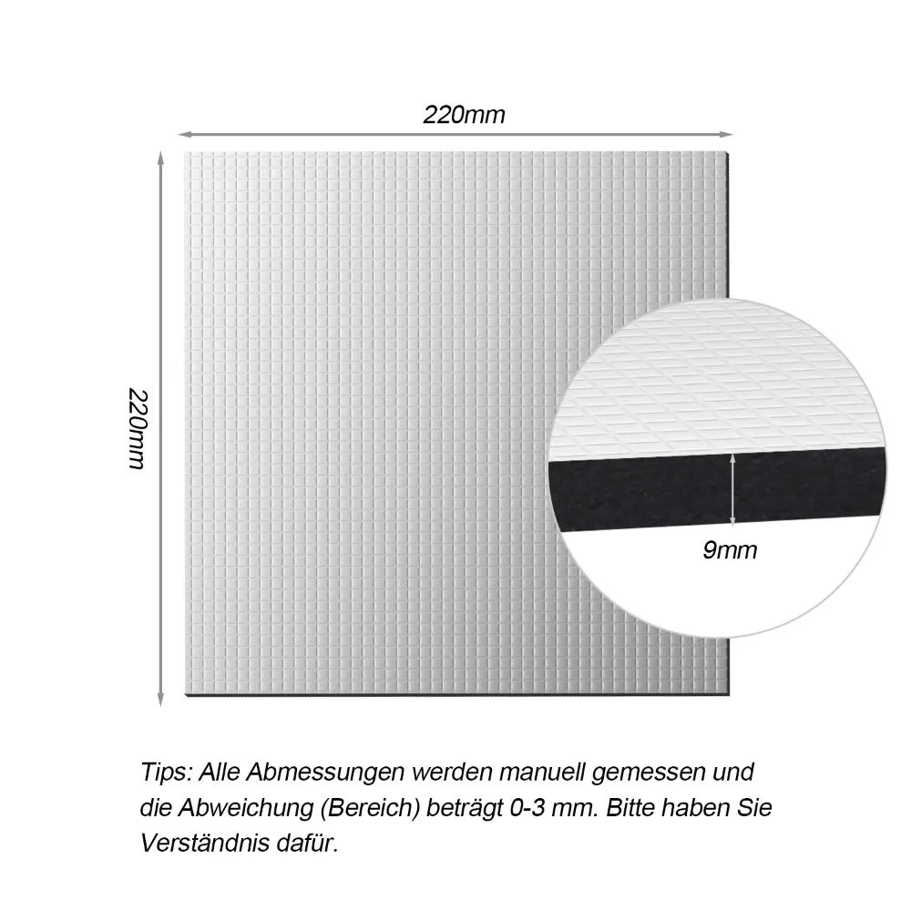 3D Printer Heatbed Foil Insulation Pad Self-adhesive 220/235/310mm Universal Thermal Mat for Ender 3 V2 Pro Ender 5 Accessories