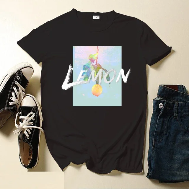 Lemon Printed T-shirt Kenshi Yonezu Fans T Shirt Designer White Color O Neck Hachi T Shirts Lovely Tshirt Girl Tee Men Harajuku