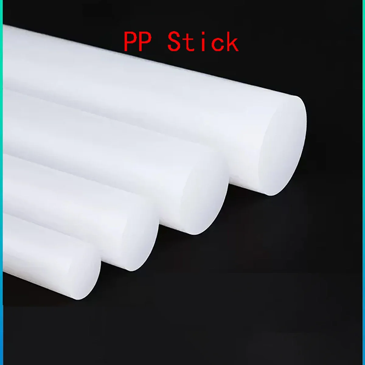 

Long 50cm Translucent white polypropylene rod PP stick Plastic bar dia.8mm~50mm