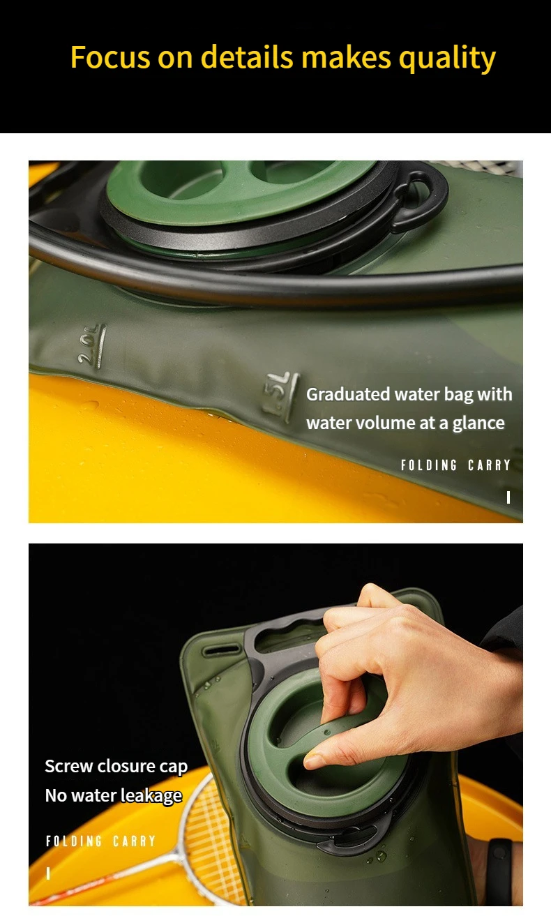 Wasserblase Hydrationsrucksack 2L Große Kapazität EVA-Wasserbeutel Reservoir für Laufen Radfahren Hydrations-Wasserspeicherbeutel – Detail 12
