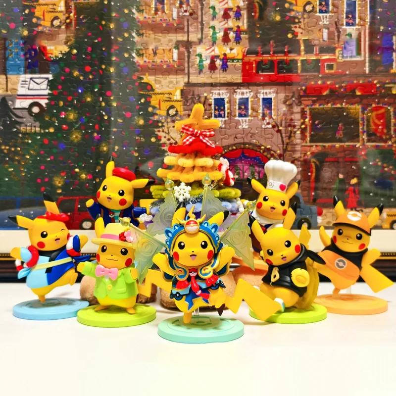 

MINISO Pokemon Grand сборка серии Пикачу электронная одежда слепая коробка Коллекционная игрушка украшения ручной работы подарок