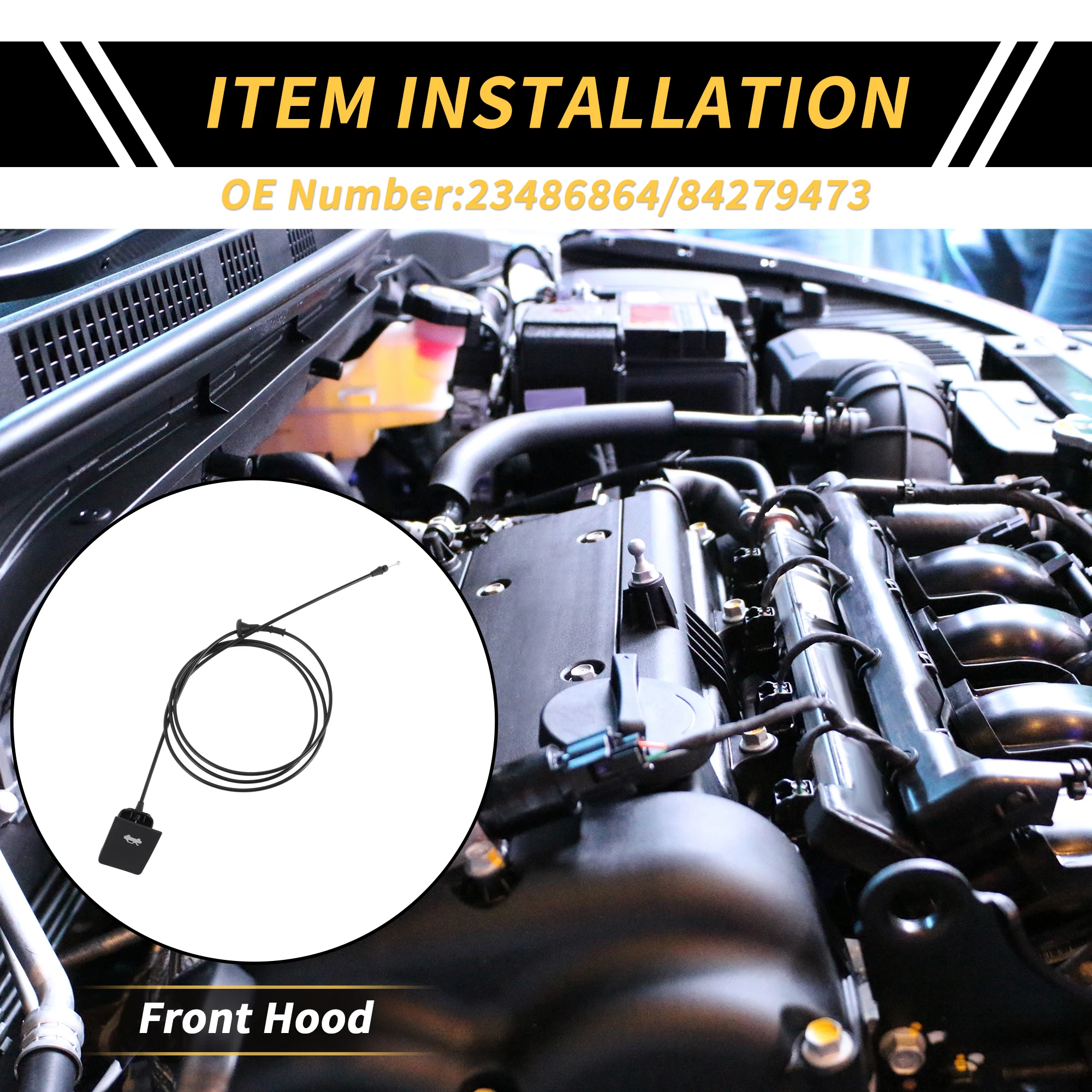 

UXCELL Hood Latch Release Cable for GMC Canyon 2015-2021 for Chevrolet No.23486864