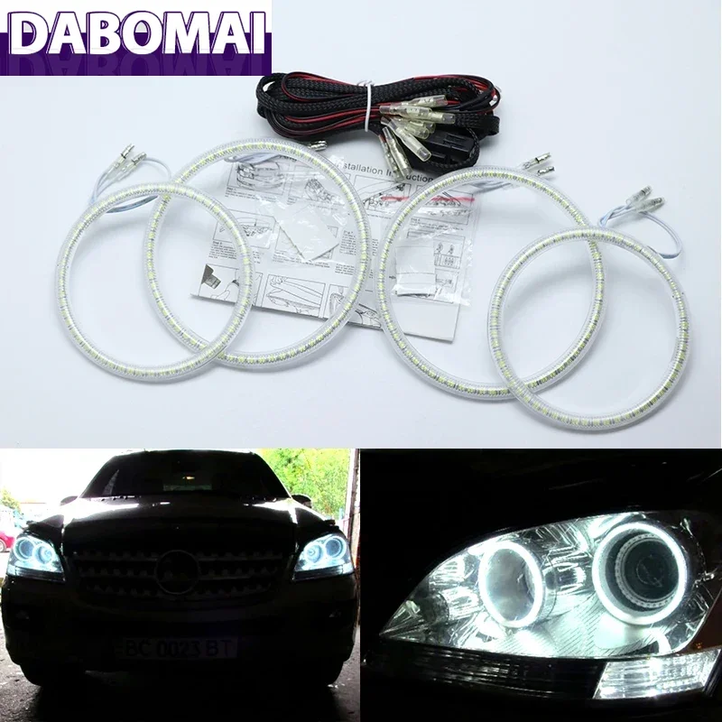 

SMD White LED Angel Eyes Halo Ring Kit дневных ходовых огней для Mercedes Benz M Class W164 ML320 ML350 ML500 ML63 AMG 2006 2007