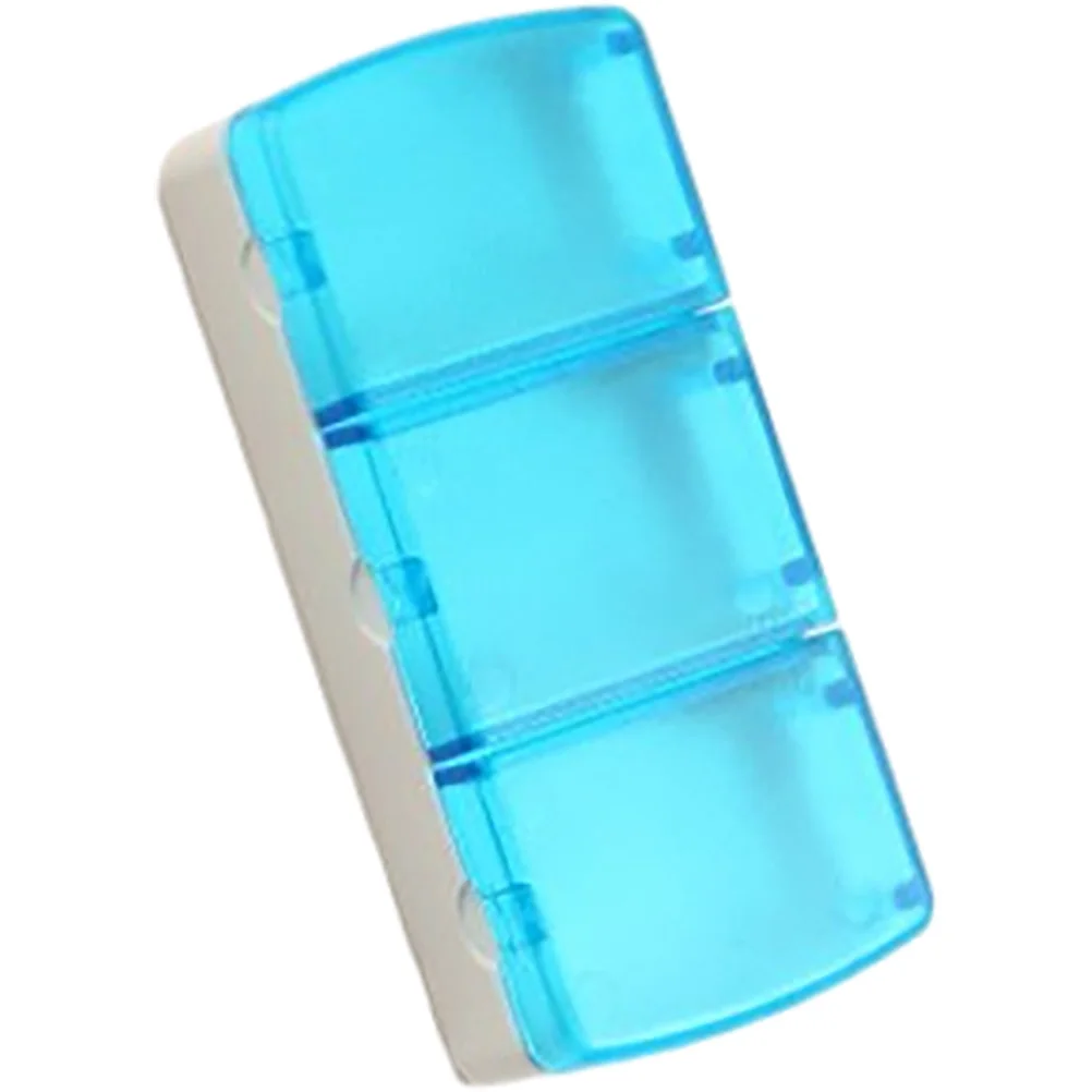 

Small Pill Box Plastic Storage Container Travel Medicine Organizer Compact Portable Case for Daily Vitamins Tablets Dispenser