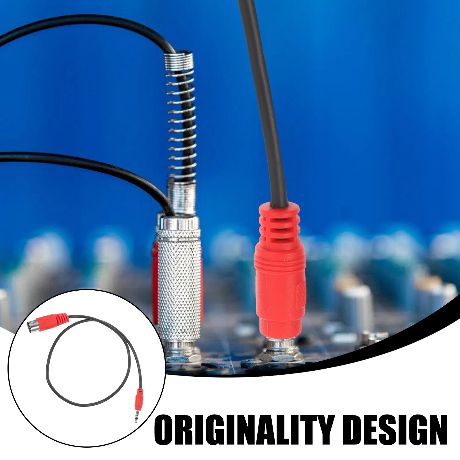 

3.5Mm To Midi 5 Pin Audio Adapter Cable 0.5M Right Angle Stereo Jack For Piano Keyboard Sound Card Dvd Audio System