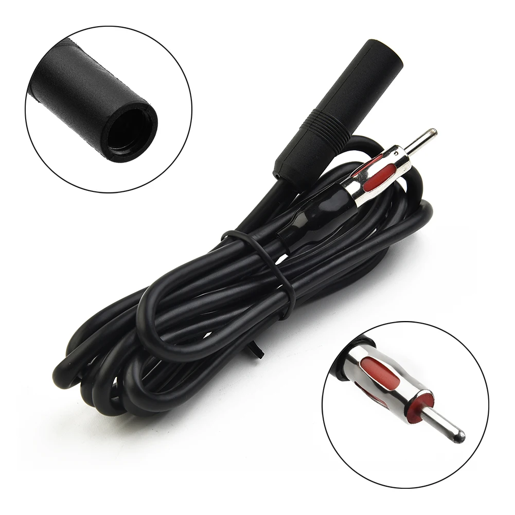 1 Stücke Kunststoff Metall 71 Zoll Auto Männlich Zu Weiblich Radio AM/FM Antenne Adapter